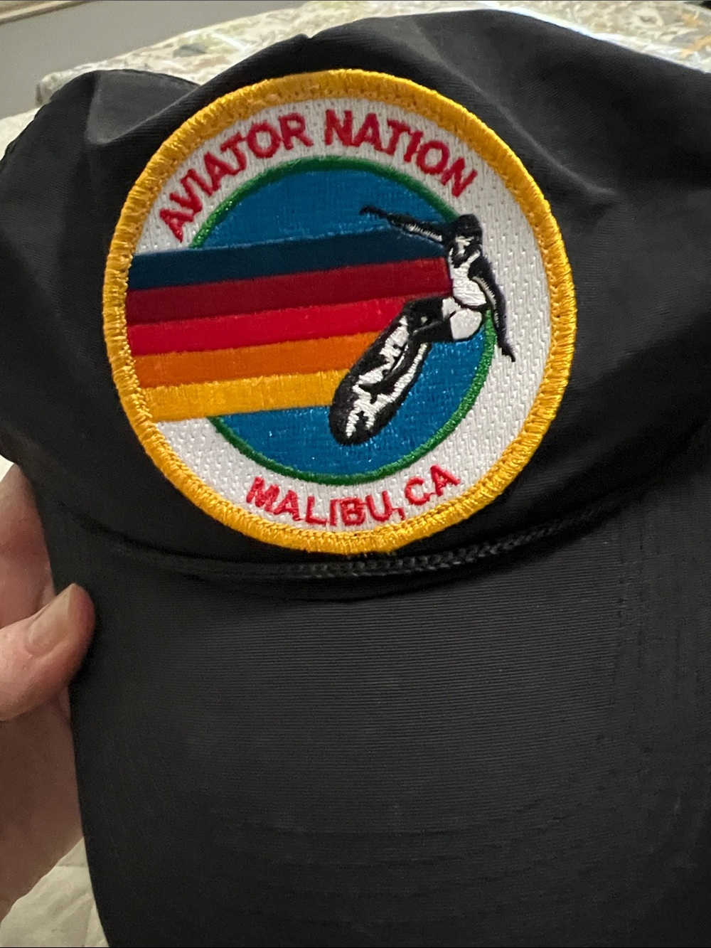 Aviator Nation Signature Malibu Vintage Nylon Trucker Hat - Picture 7 of 7